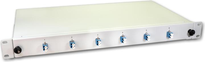 Actual product image Lightwin FO splice box, 12 fibers, 6x DLC singlemode, 9/125µm OS2 G657.A1 pigtail splice boxes (Splice box)