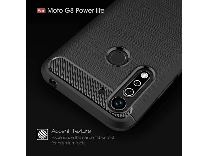 Immagine prodotto Screenguard Motorola Moto G8 Power Lite Cover Carbon Brushed Soft TPU (Motorola Moto G8 Power Lite)