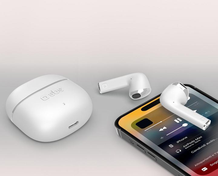 Image du produit SBS One Color Semi-In-Ear blancá Casque TWS-BT (90 h, Sans fil)