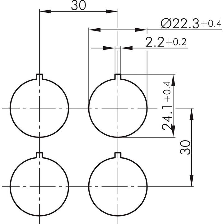 Actual product image Schlegel SSSA12OI M01 Key button 1pc.