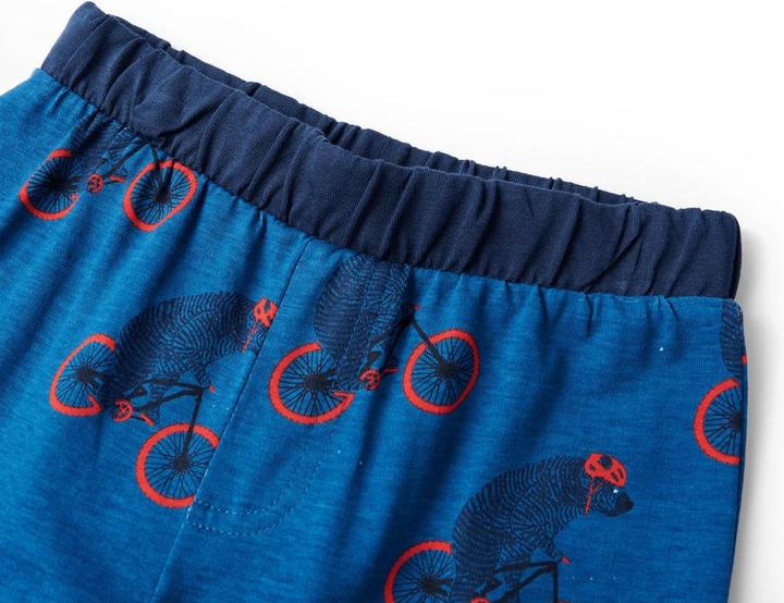 Produktbild VidaXL Kinderpyjama mit Langen Ärmeln Petrolblau 140,Material (140)