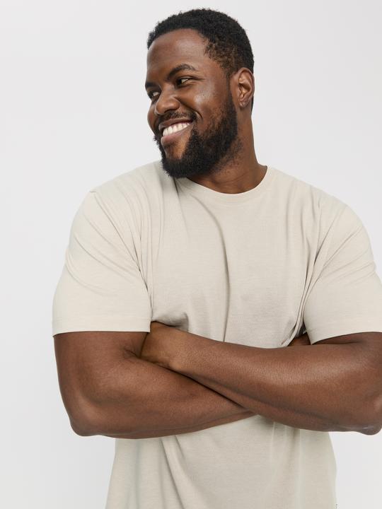 Actual product image Jack & Jones Plus Size Unicoloured T-shirt T-shirt (7XL)