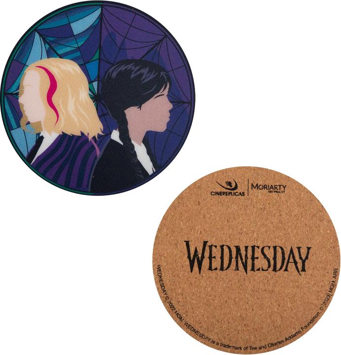 Image du produit Cinereplicas Wednesday pack 4 sous-verres (4 x, Dessous de verre)