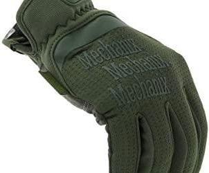 Actual product image Mechanix Wear Gloves Mechanix FastFit® Olive Drab, green size 11 / XL. Wrinkled cuff, faux leather, TrekDry® (11, XL)