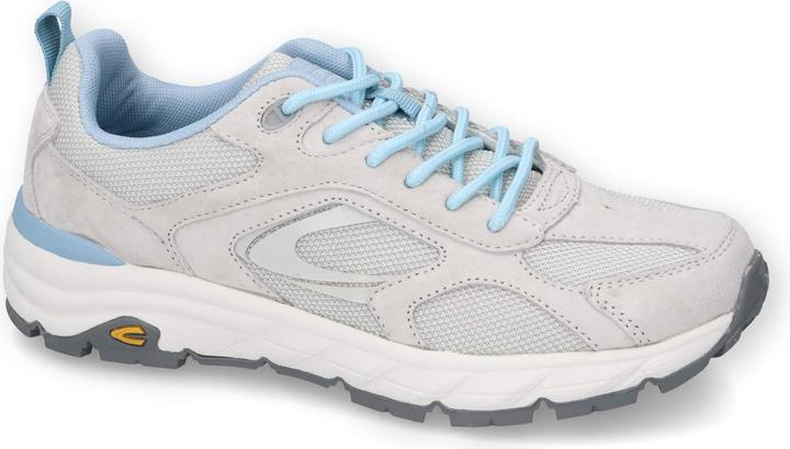 Camel Active Sneaker pig nubuk/textile weiss/HELLBLAU