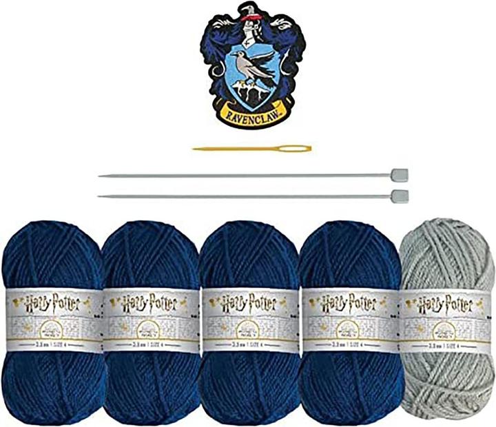 Immagine prodotto Thumbs Up Harry Potter Set per lavorare a maglia Sciarpa a tubo Ravenclaw