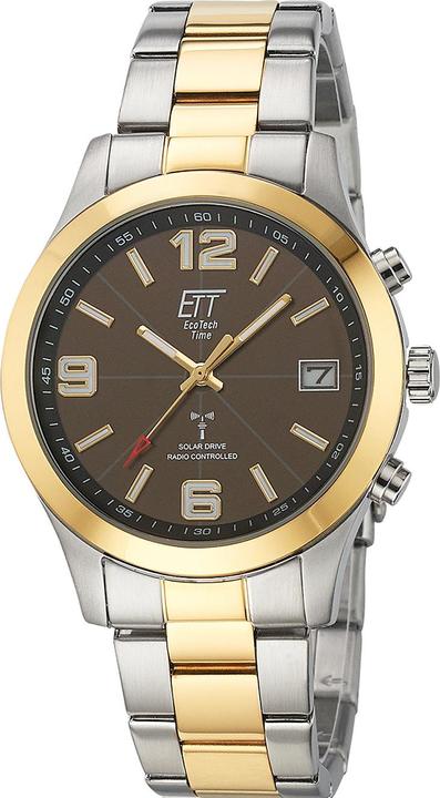 Actual product image ETT EGS-11484-22M Solar Drive Radio Control Watch Gobi Men's Watch 41mm 10ATM (Radio-controlled clock, 41 mm)