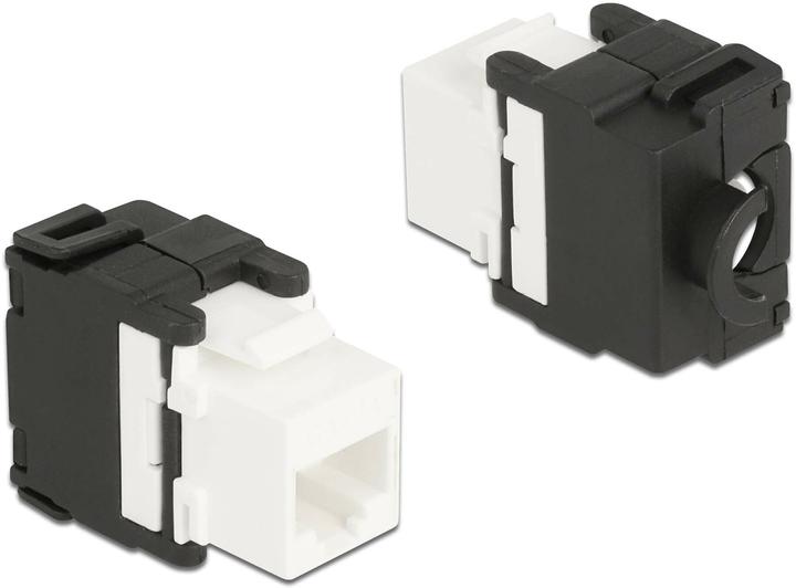 Actual product image Delock Keystone module RJ45 jack to LSA Cat.6A 180° tool-free (Keystone module)