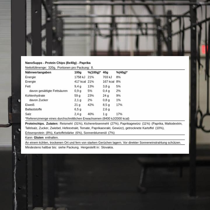 Image du produit Nanosupps Chips de protéines (Poivron, 7 pcs, 502 g)