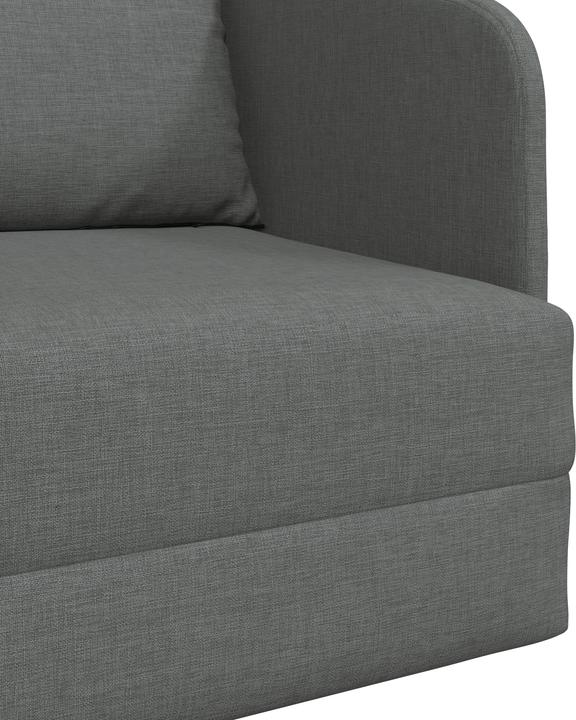 Actual product image VidaXL Floor sofa bed 2-in-1 dark grey 65x80x83 cm fabric (2 person sofa)