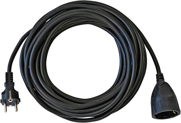 Brennenstuhl Verlängerungskabel Ku. L.10m schwarz H05VV-F 3x1,5mm2 (10 m, CEE 7/16)