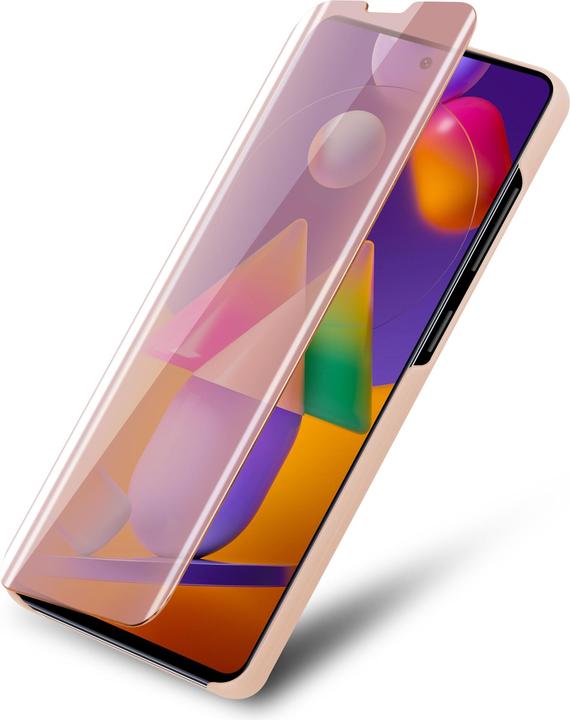 Actual product image Cadorabo Book Smart View Mirror Cover (Samsung Galaxy M31s)