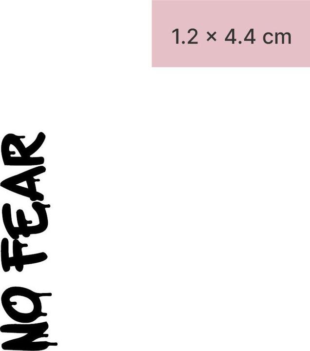Image du produit minink Tatouage temporaire - NO FEAR