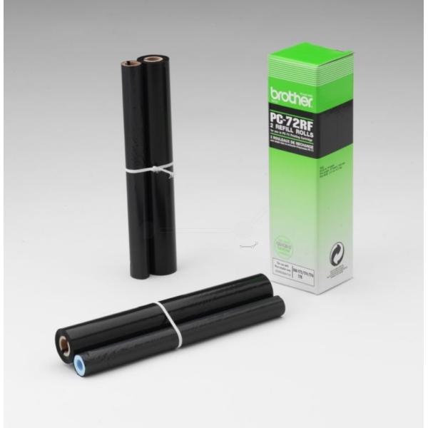 Produktbild Inkadoo Brother PC-72RF Thermo-Transfer-Rolle 144 Seiten VE=2 Schwarz Brother Fax T 102 72