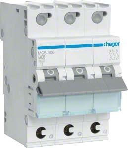 Produktbild Hager HAG MCS306 C6 Einbauautomat 3p Quick Connect