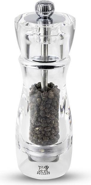 Actual product image Peugeot VITTEL Pepper mill acrylic clear 16 cm (Pepper)