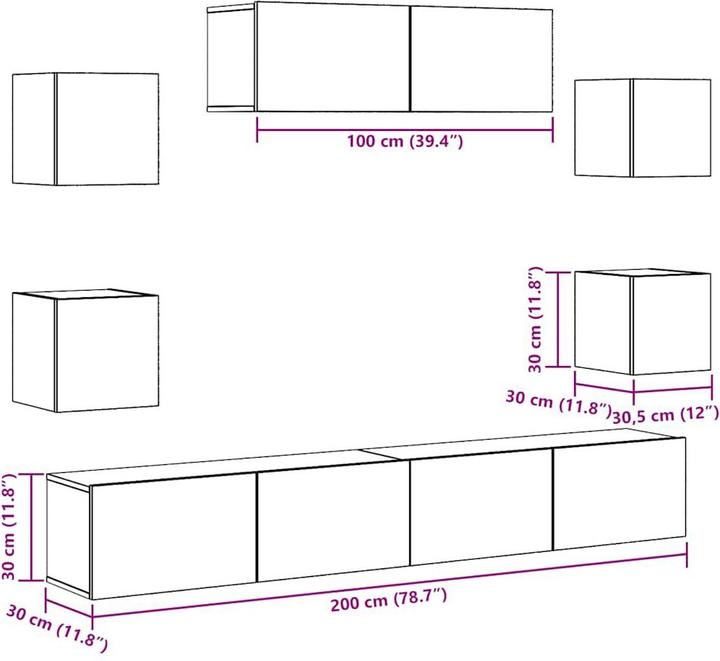 Image du produit VidaXL Emery (100 x 30 x 30 cm)