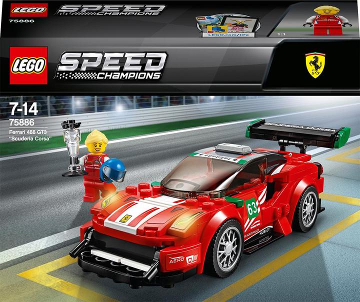 Actual product image LEGO Ferrari 488 GT3 Scuderia Corsa (75886, LEGO Speed Champions)