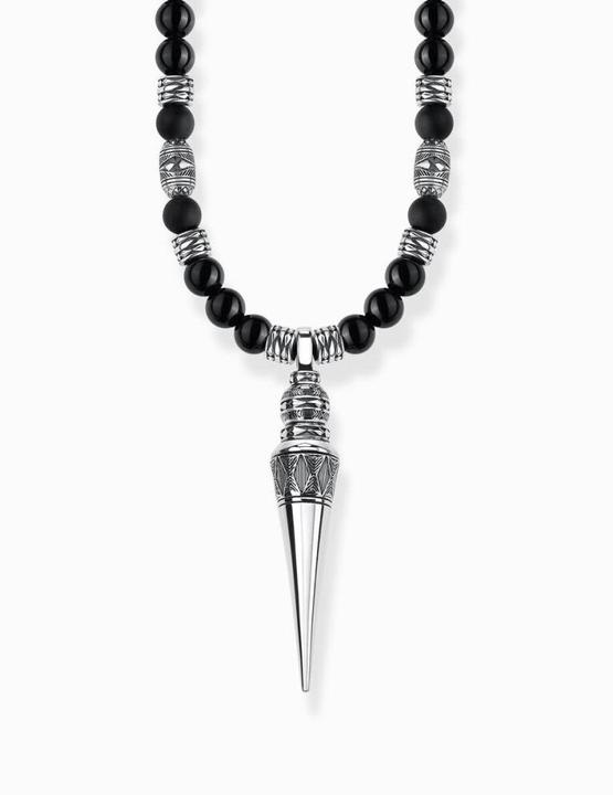 Produktbild Thomas Sabo Kette Meditation schwarz (Nylon, Silber 925, 60 - 70 cm)