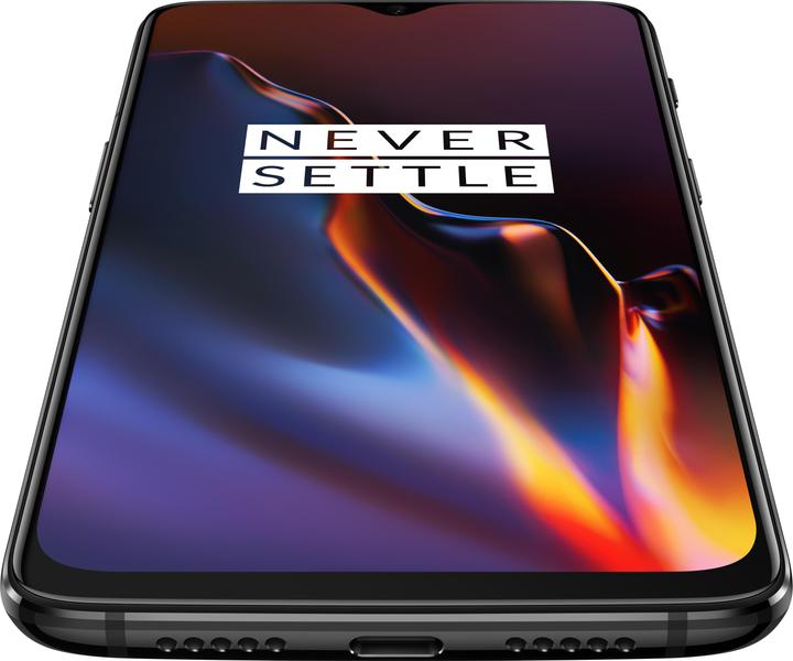 Actual product image OnePlus 6T (6GB) (128 GB, Mirror Black, 6.41", Dual SIM, 16 Mpx, 4G)