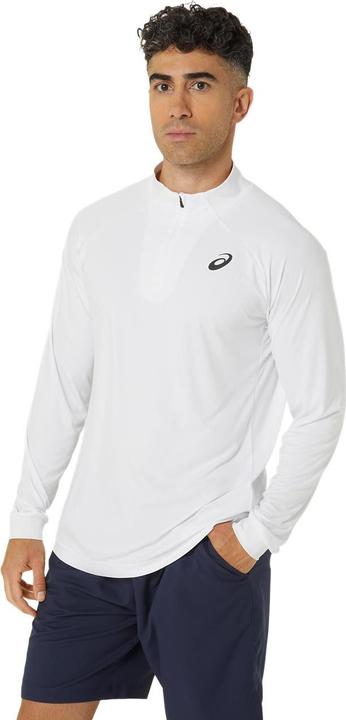 Actual product image ASICS Performance Asics Court Ls 1/2 Zip Top White Man (S)