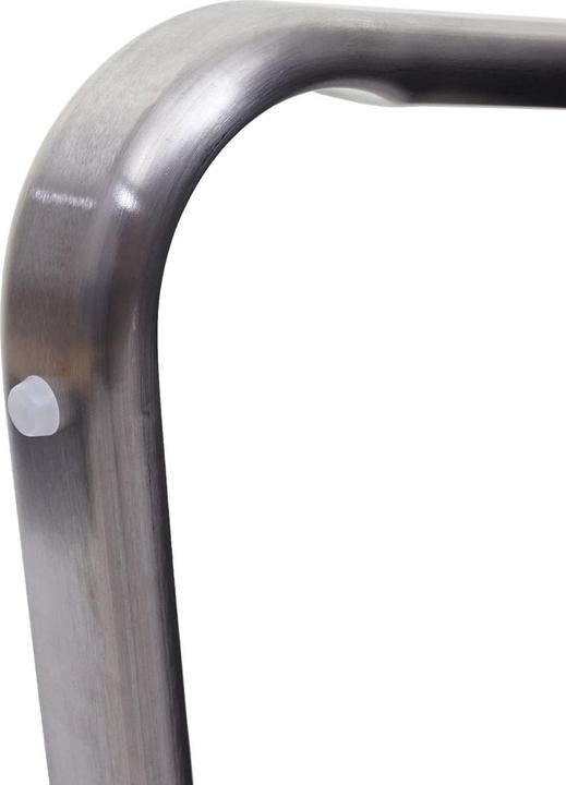 Immagine prodotto Swisshandel24 Panca, Panca per sala da pranzo Panca imbottita, schienale in tessuto/tessuto Acciaio inox (160 cm)