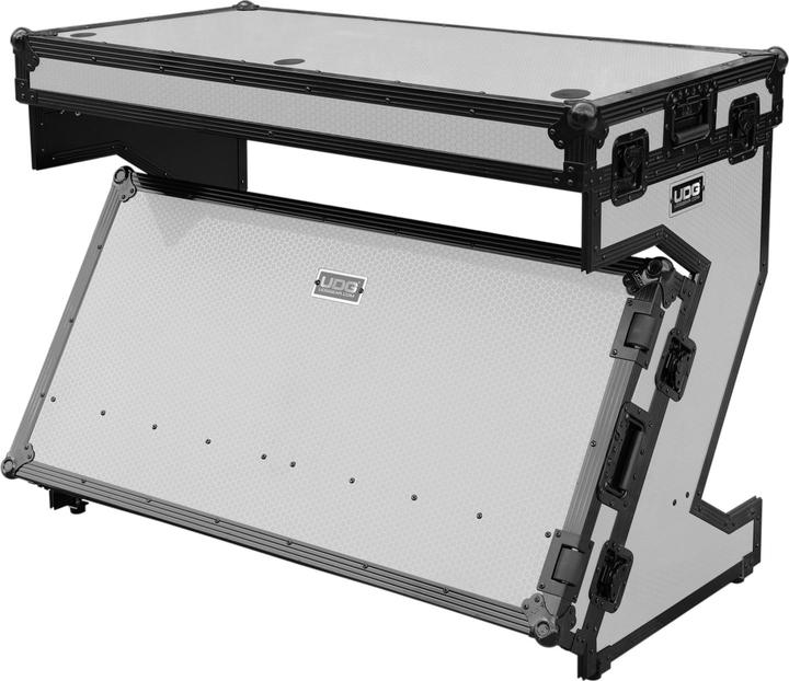 Image du produit UDG Ultimate Flight Case Portable Z-Style Dj Table White Plus (Wheels)