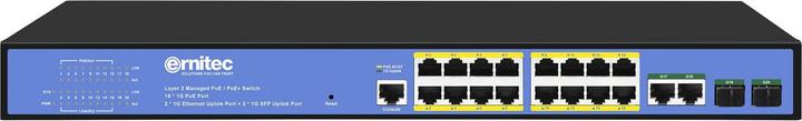 Actual product image Ernitec Managed Layer 2+ switch, 16 (16 Ports)
