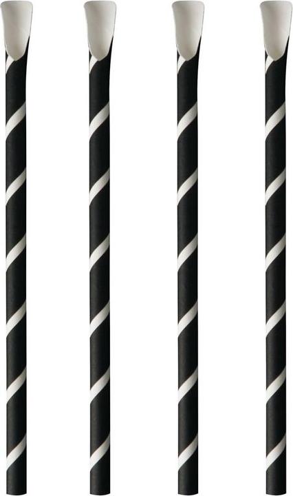 Actual product image Papstar Paper drinking straw with spoon (100 x)