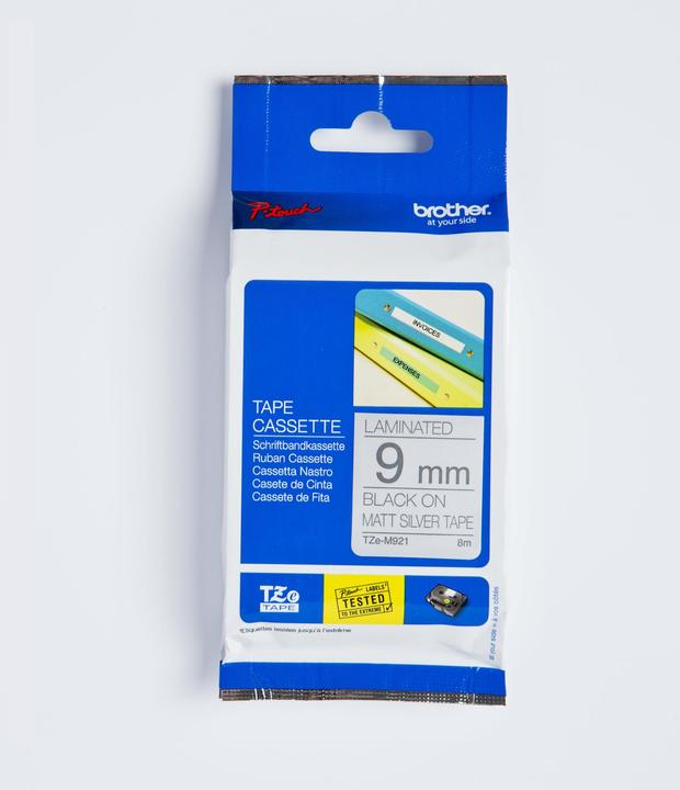 Immagine prodotto Brother TZe-M921 (0.90 cm, Argento, Nero)