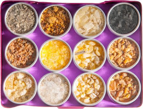 Actual product image Berk Esoterik Pure resins range, 12 jars