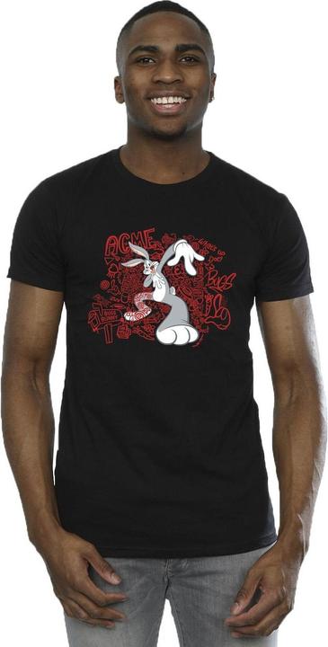 Immagine prodotto Looney Tunes ACME Doodles Bugs Bunny Maglietta Uomo (L)