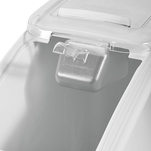 Produktbild Rubbermaid verschliessbare Box Vorratsystem weiss 79 L inklusive Schiebedeckel und Spaten, auf Rollen