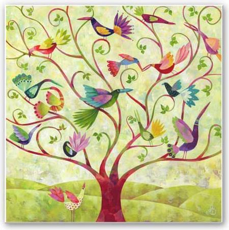 Immagine prodotto Trenddeko Blanz - Uccelli esotici (40 x 40 cm)