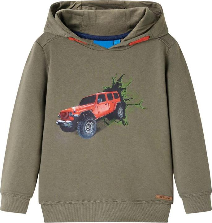 Produktbild VidaXL Kinder-Kapuzenpullover Khaki 116,Material: 92 % Baumwolle. 8 (116)