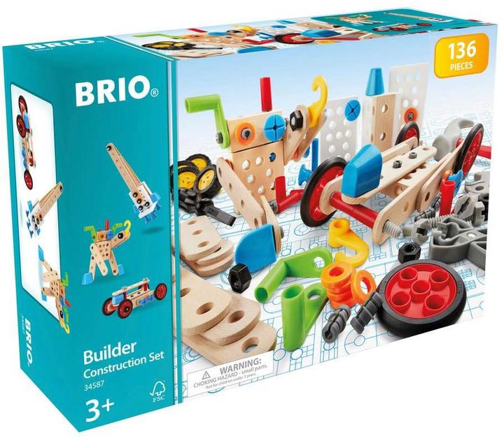 Actual product image Brio Wood construction toy Builder box 135 pcs.