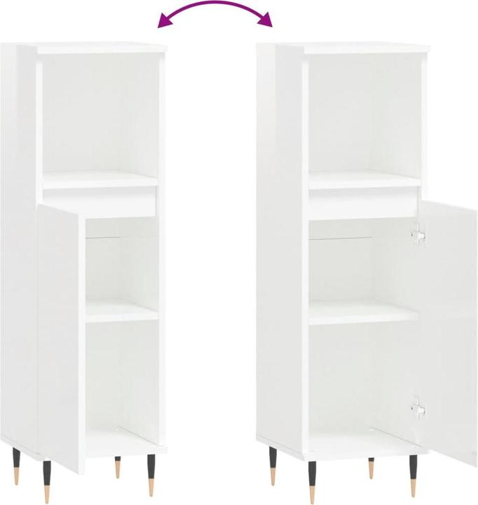 Produktbild VidaXL Badezimmerschrank (30 x 30 x 100 cm)