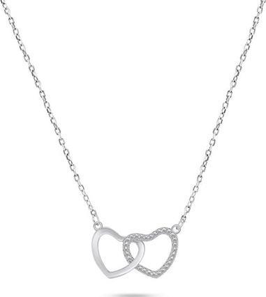 Produktbild Brilio Silver - Romantic silver necklace with zircons NCL91W