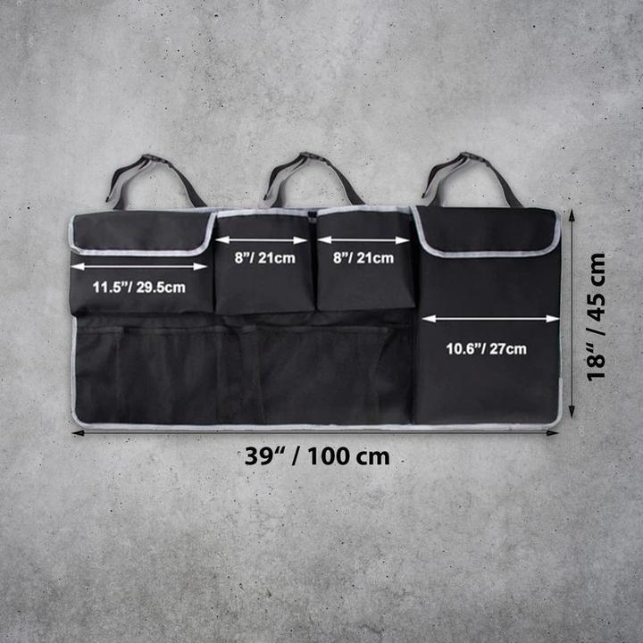 Produktbild Hermex Auto Organizer Aufbewahrungstasche Kofferraum-Organizer Rücksitztasche