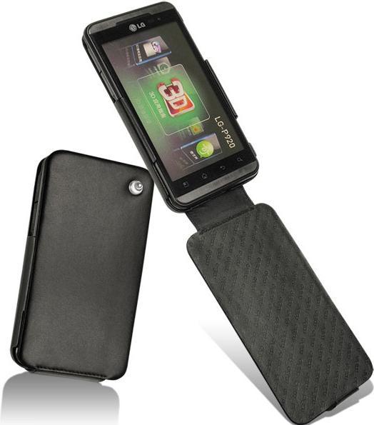 Productafbeelding Noreve Lederen omslag verticaal (LG Optimus 3D)
