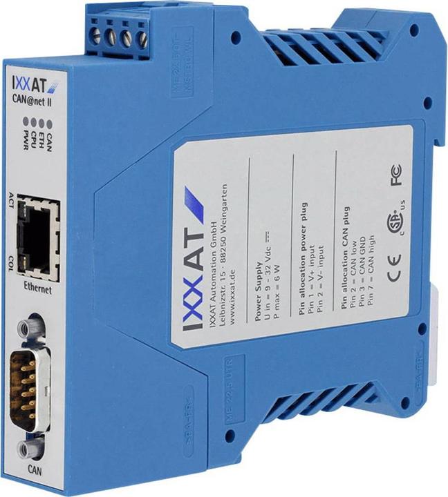 Immagine prodotto HMS 1.01.0086.10200 Convertitore CAN Bus Ethernet 12 V/DC 24 V/DC - CE - CSA