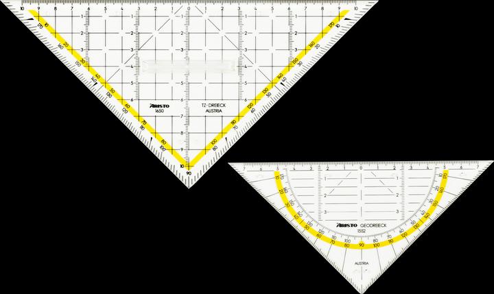 Actual product image Aristo GEOCOVER SET WITH GEO- & TZ-DREIECK AR1552 & AR1650/2 (40.64 cm)