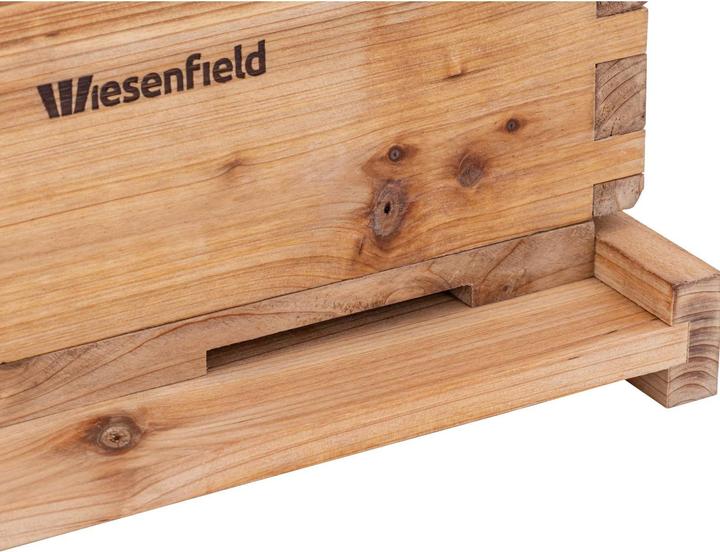 Produktbild Wiesenfield Dadant Bienenstock Bienenhäuschen Beute 2 Zargen, Bodenkassette, Flugloch (Wildbienen, Biene)