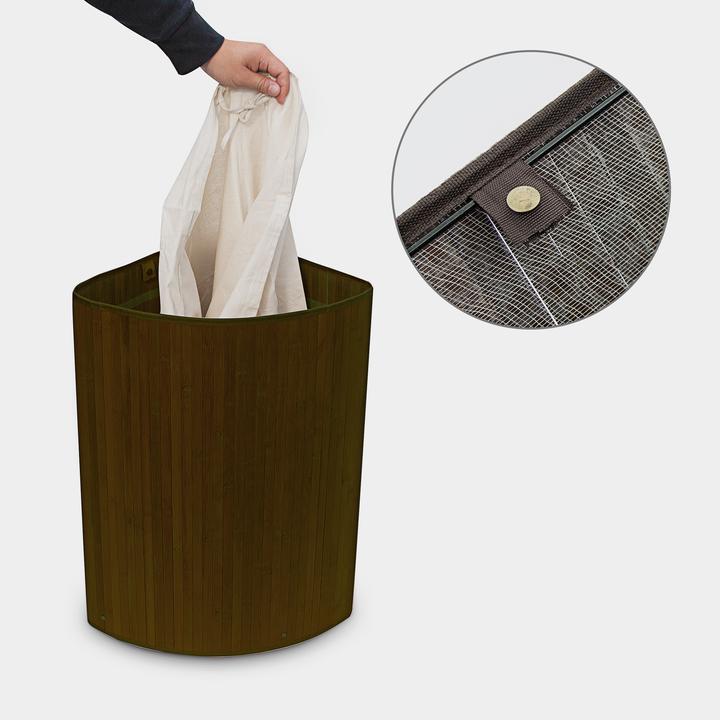 Actual product image Relaxdays Corner Hamper (60 l)