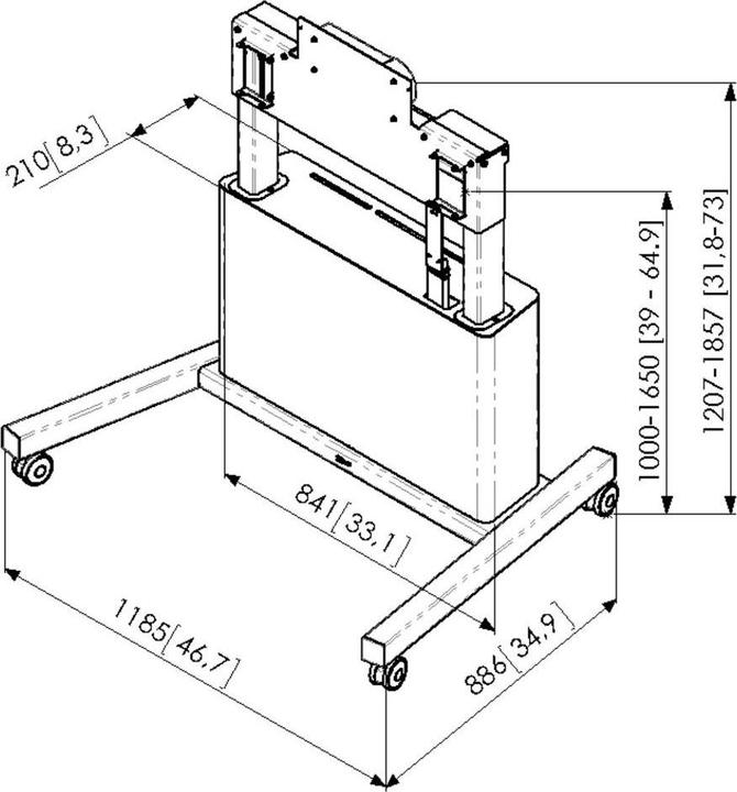 Immagine prodotto Vogels Pft E7111 (Universale, 85", 160 kg)