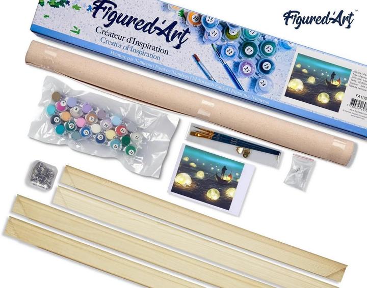Produktbild Figured'Art Malen nach Zahlen - Lichter auf dem See