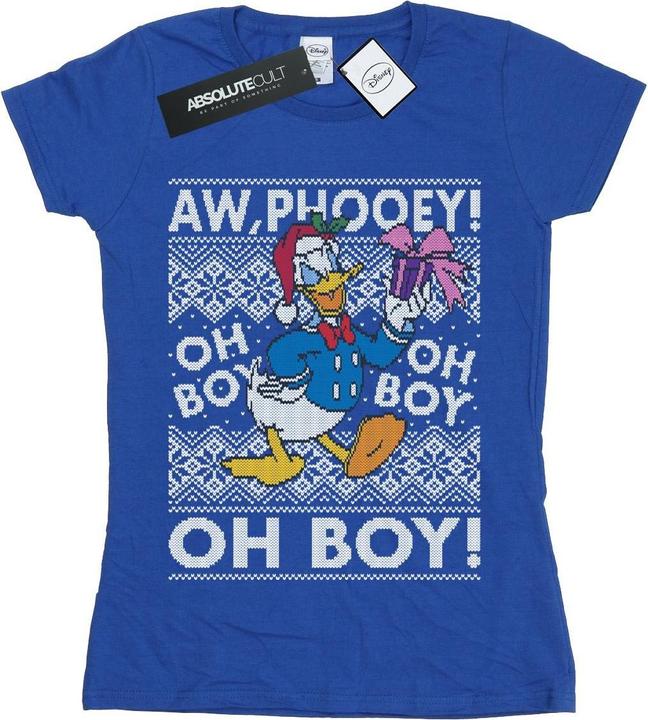 Immagine prodotto Disney Donald Duck Christmas Fair Isle Maglietta Donna (XL)