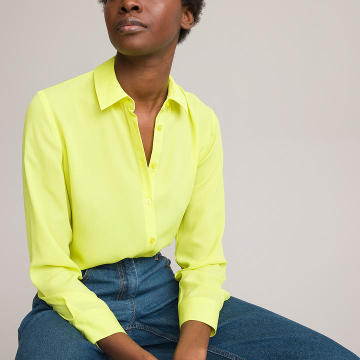 Actual product image La Redoute Collections Blouse with long sleeves (36)