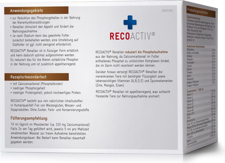 Actual product image Recoactiv Cat food supplement Renaltan Tonicum (Senior, Adult, 3 pcs., 270 g)