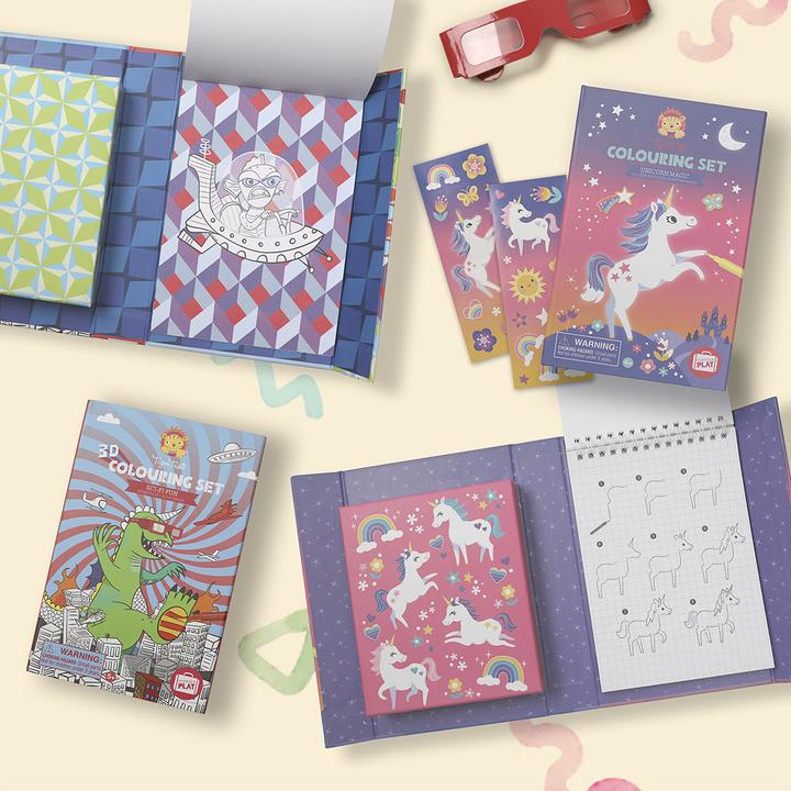 Actual product image Tiger Tribe Painting set unicorn